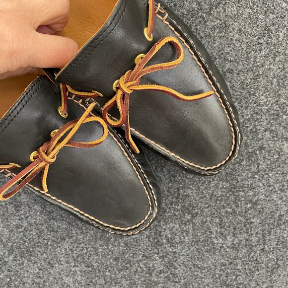 Sperry Gold Cup Men’s 10.5M Leather Loafers Black Brown Driver Moccasins - Picture 12 of 12